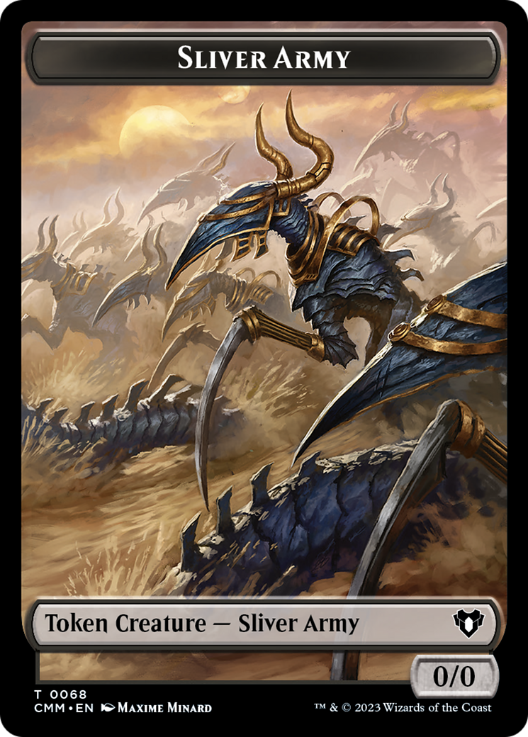 Sliver Army (TCMM-068) - Commander Masters Tokens Foil-1