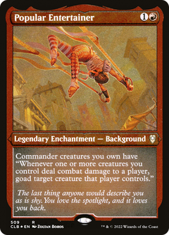Popular Entertainer (CLB-509) - Commander Legends: Battle for Baldur's Gate Etched Foil-1