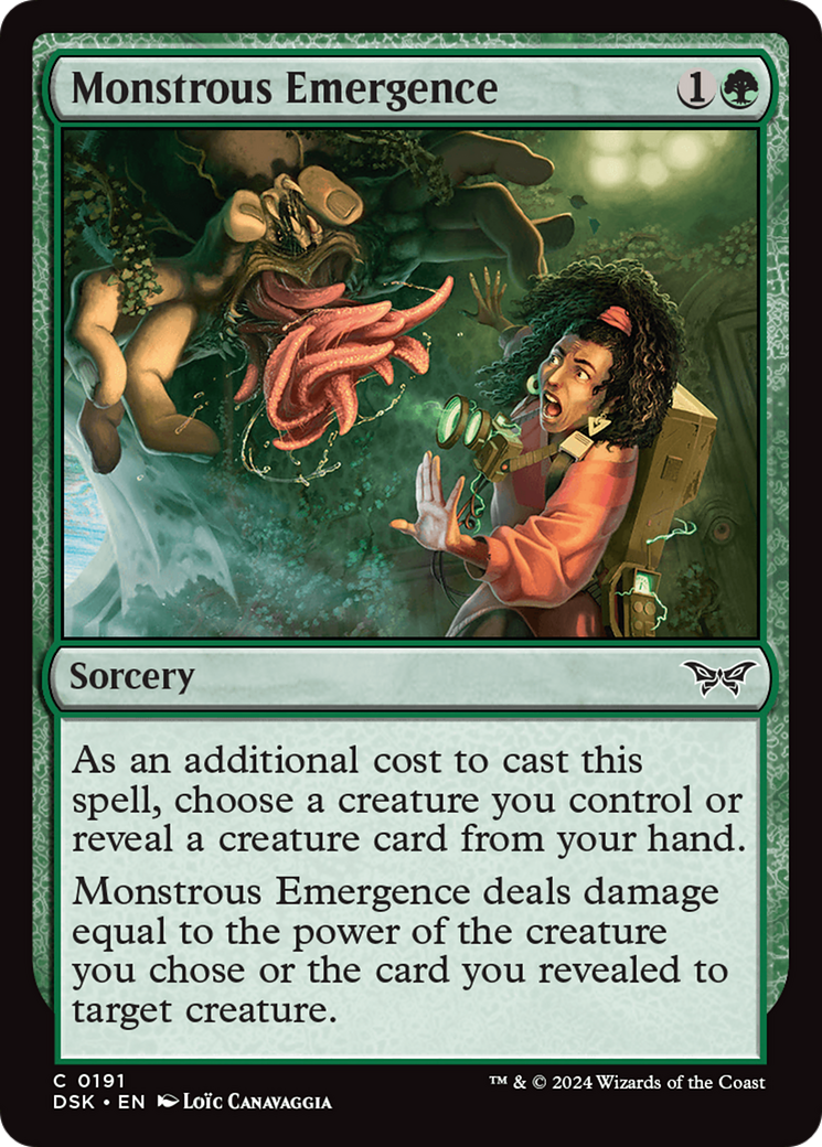 Monstrous Emergence [Duskmourn: House of Horror]-1