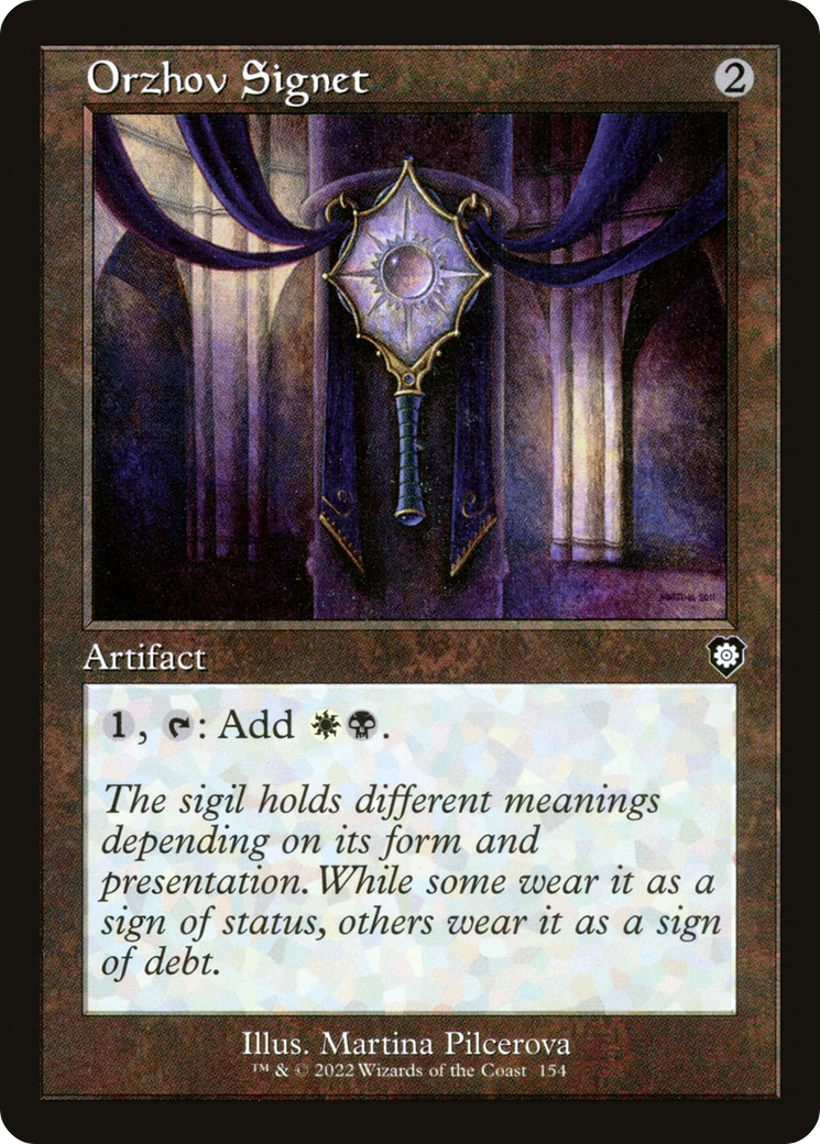 Orzhov Signet (Retro) [The Brothers' War Commander]-1