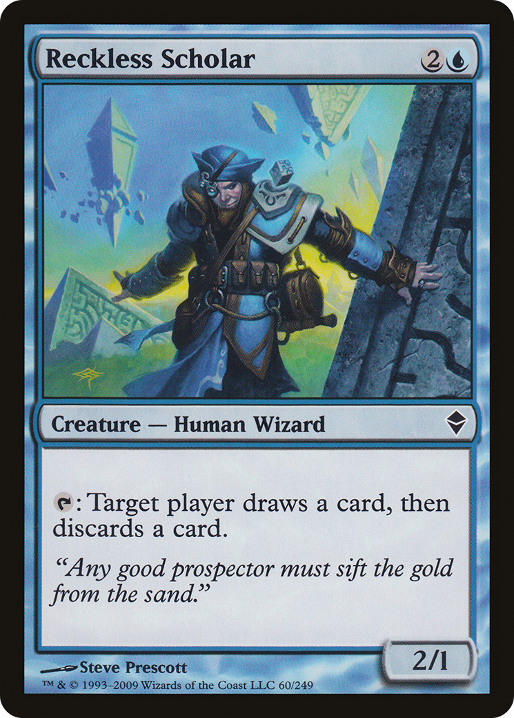 Reckless Scholar [Zendikar]-1