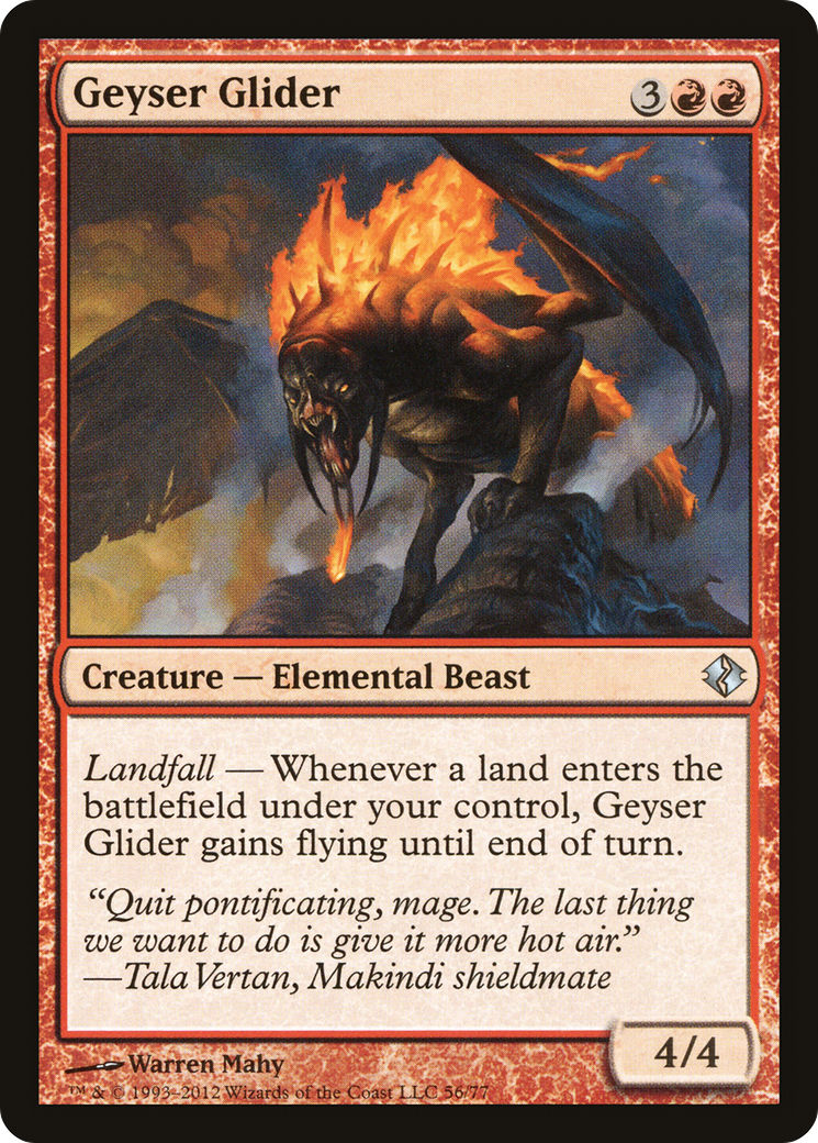 Geyser Glider [Duel Decks: Venser vs. Koth]-1