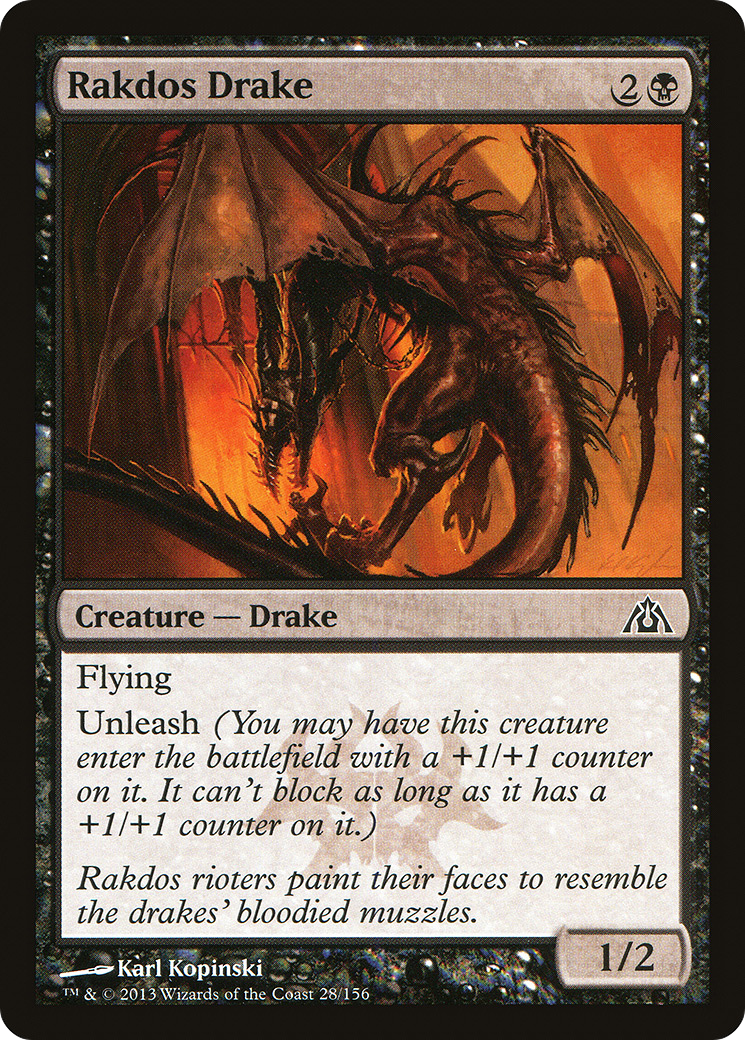 Rakdos Drake [Dragon's Maze]-1