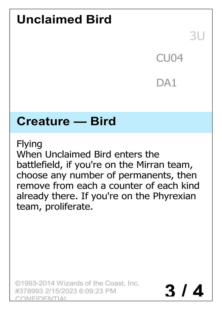 Unclaimed Bird (UNK-CU04) - Unknown Event-1