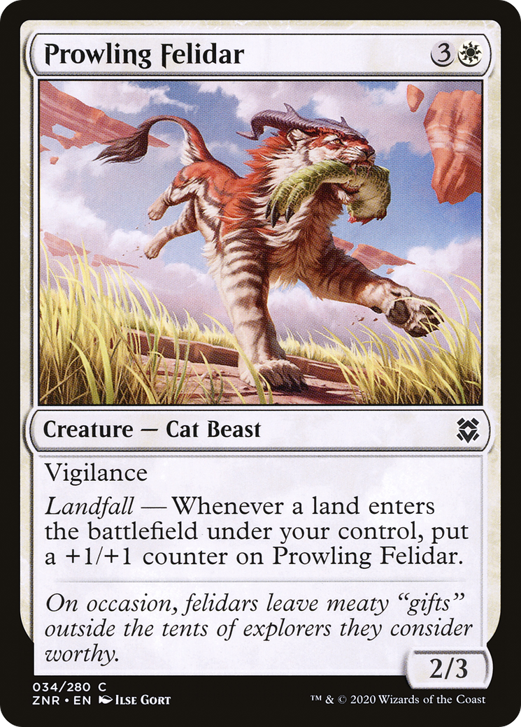 Prowling Felidar [Zendikar Rising]-1