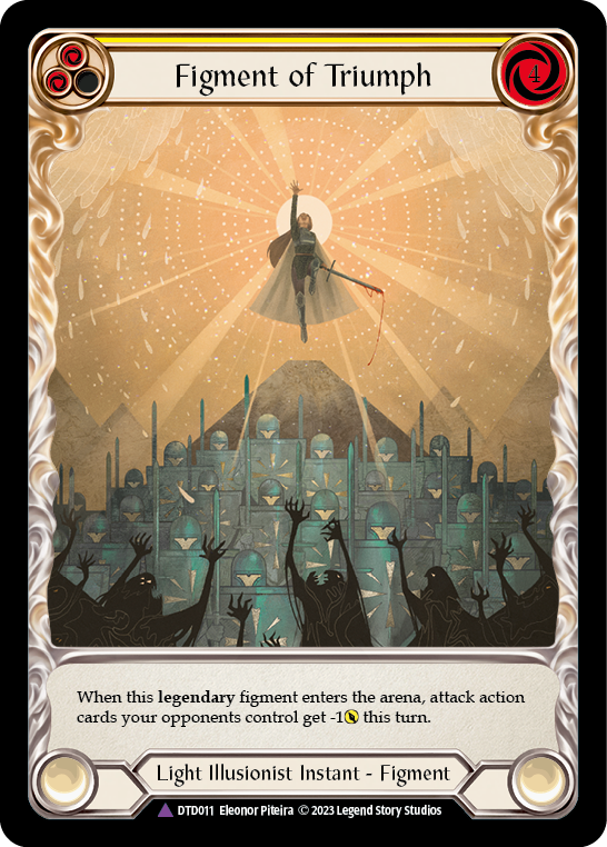 Figment of Triumph // Victoria, Archangel of Triumph (Marvel) [DTD011] (Dusk Till Dawn)  Cold Foil-1