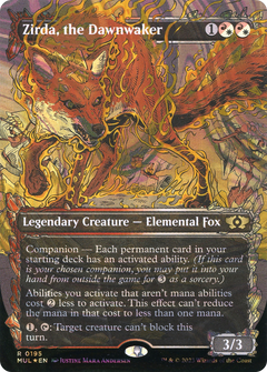 Zirda, the Dawnwaker (Halo Foil) (MUL-195) - Multiverse Legends: (Showcase) (Borderless) Foil-1