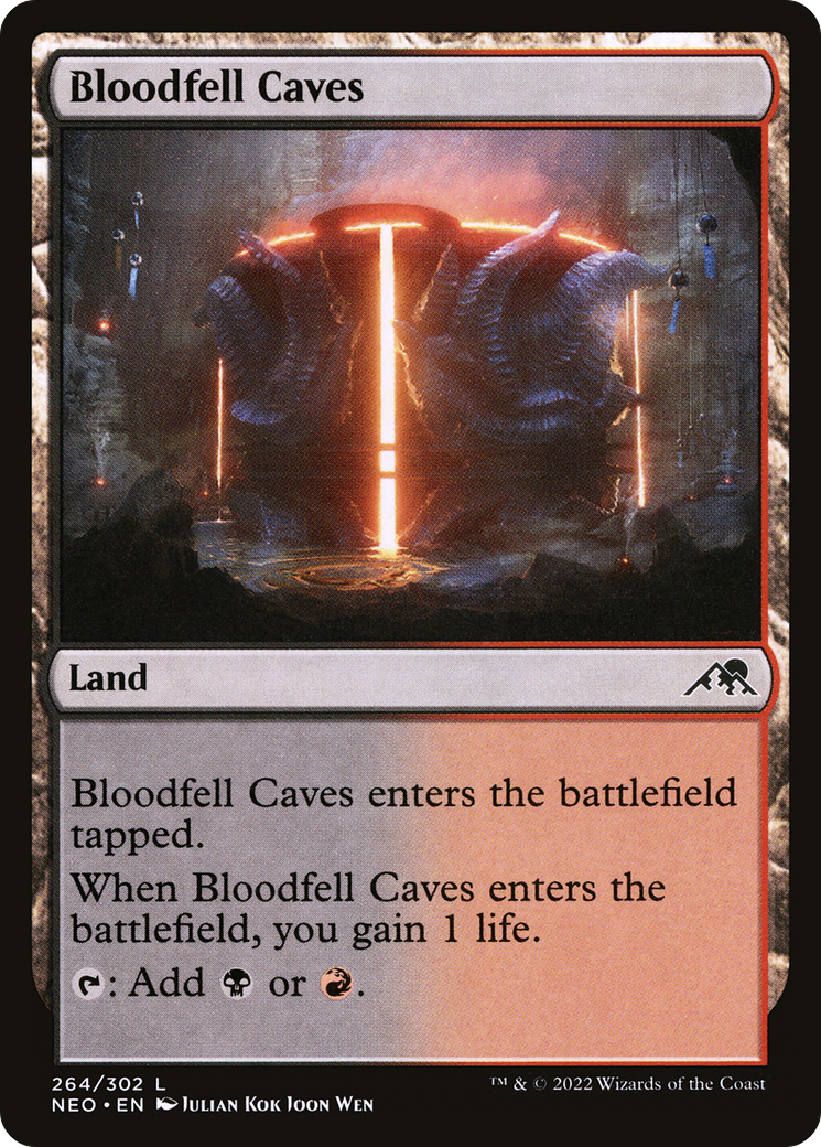 Bloodfell Caves [Kamigawa: Neon Dynasty]-1