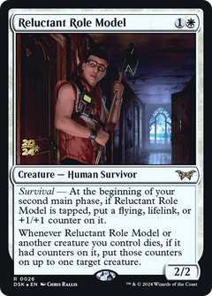Reluctant Role Model (0026) [Duskmourn: House of Horror Prerelease Promos]-1