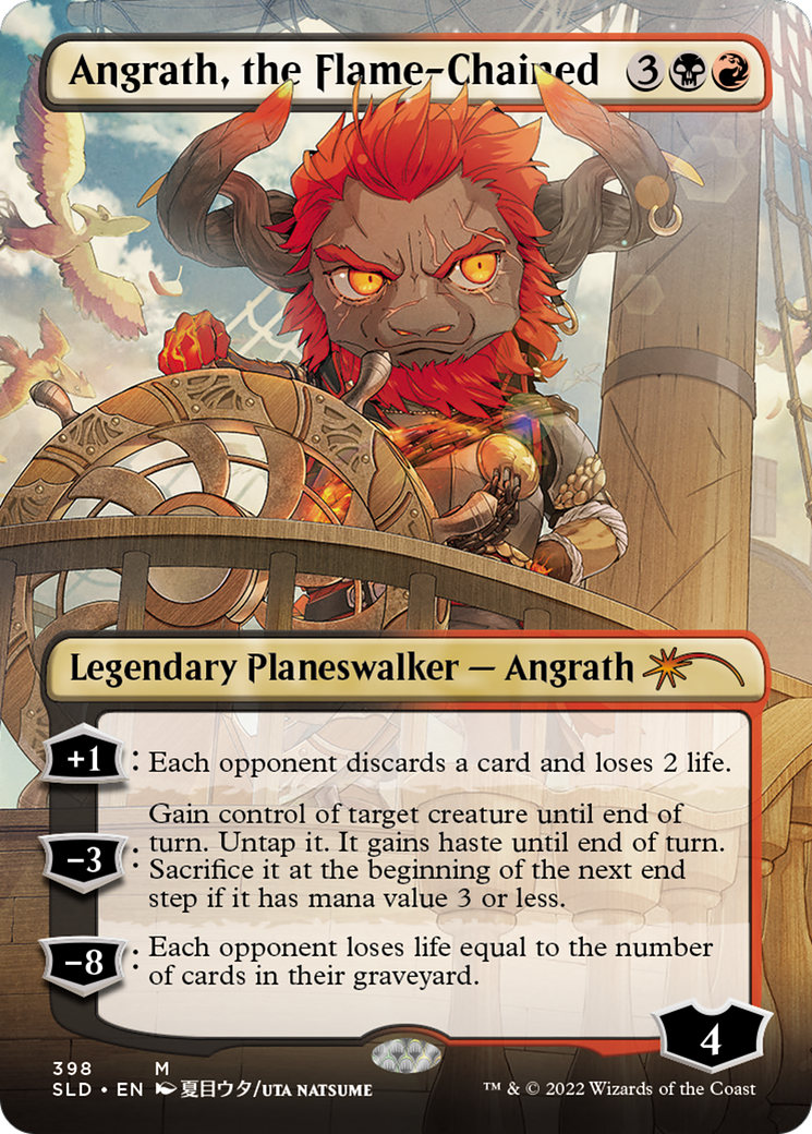 Angrath, the Flame-Chained (Borderless) [Secret Lair Drop Series]-1
