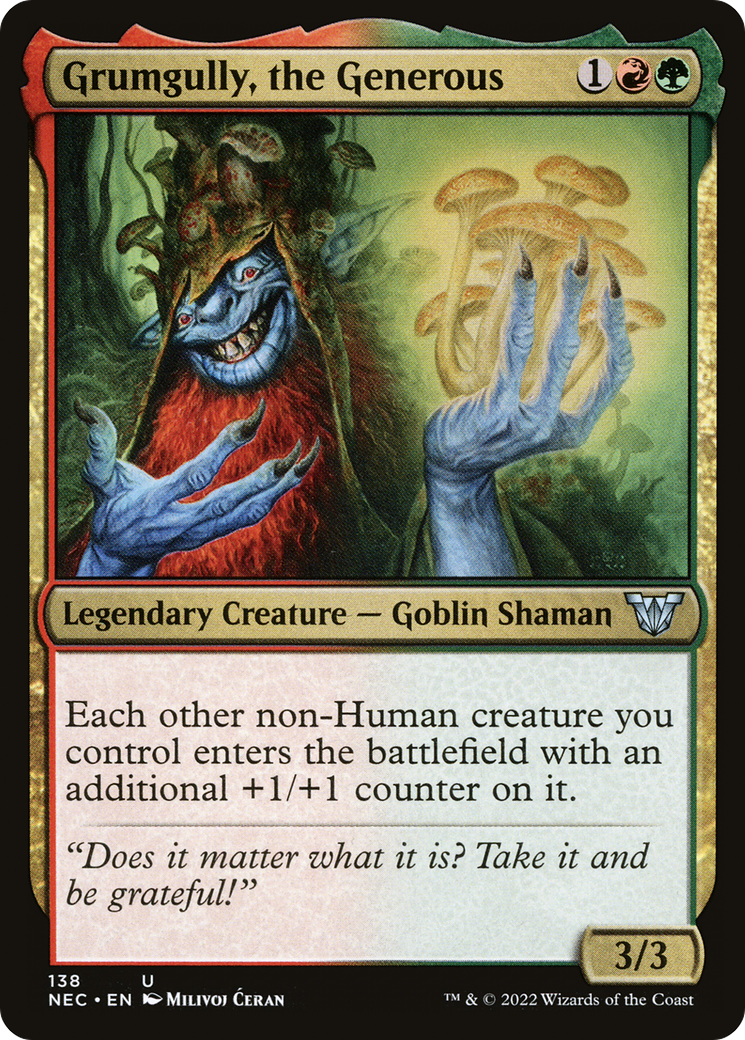 Grumgully, the Generous [Kamigawa: Neon Dynasty Commander]-1