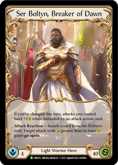 Ser Boltyn, Breaker of Dawn [HER031] (Promo)  Cold Foil-1