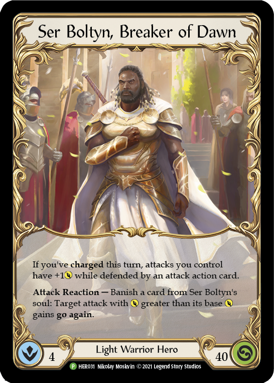Ser Boltyn, Breaker of Dawn [HER031] (Promo)  Cold Foil-1