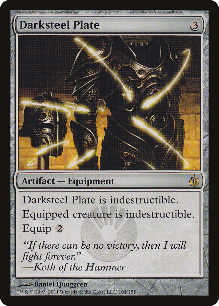 Darksteel Plate [Mirrodin Besieged]-1