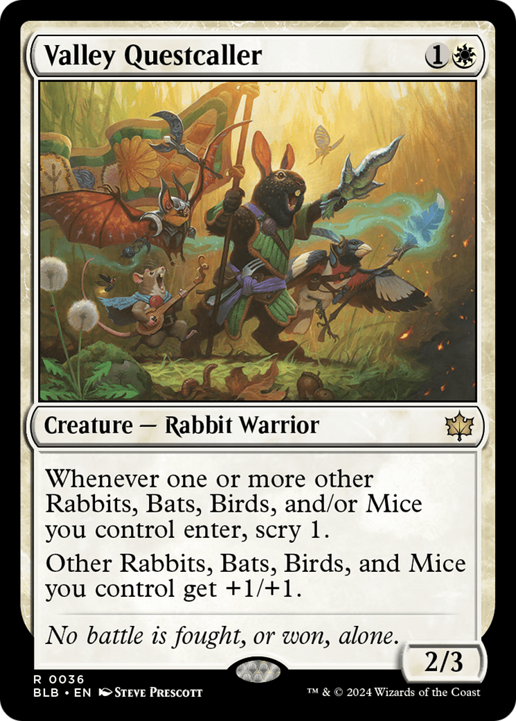 Valley Questcaller (BLB-036) - Bloomburrow Foil-1
