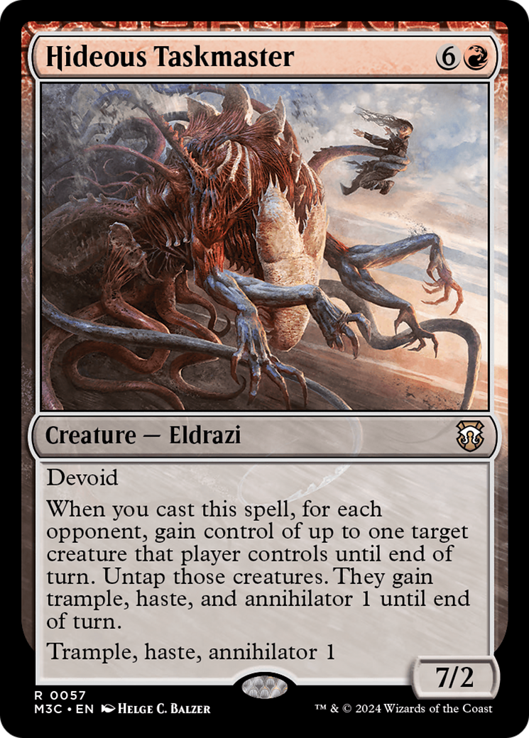 Hideous Taskmaster (M3C-057) - Modern Horizons 3 Commander: (devoid) Foil-1