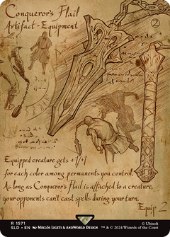 Conqueror's Flail (SLD-1571) - Secret Lair Drop (Borderless) Foil-1