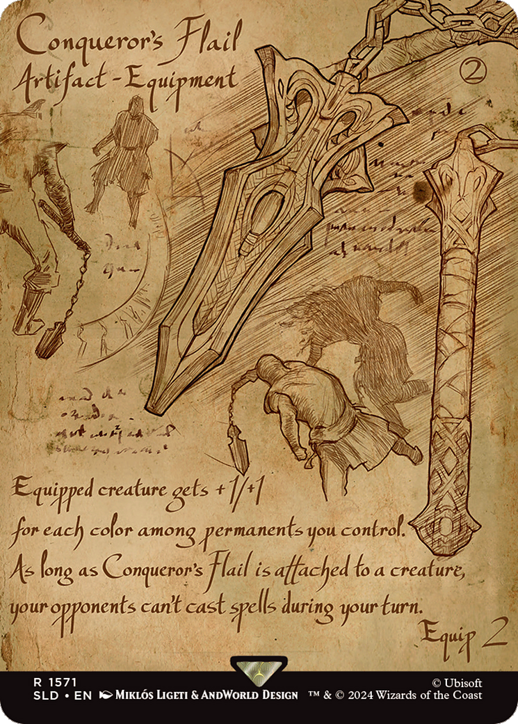 Conqueror's Flail (SLD-1571) - Secret Lair Drop (Borderless) Foil-1
