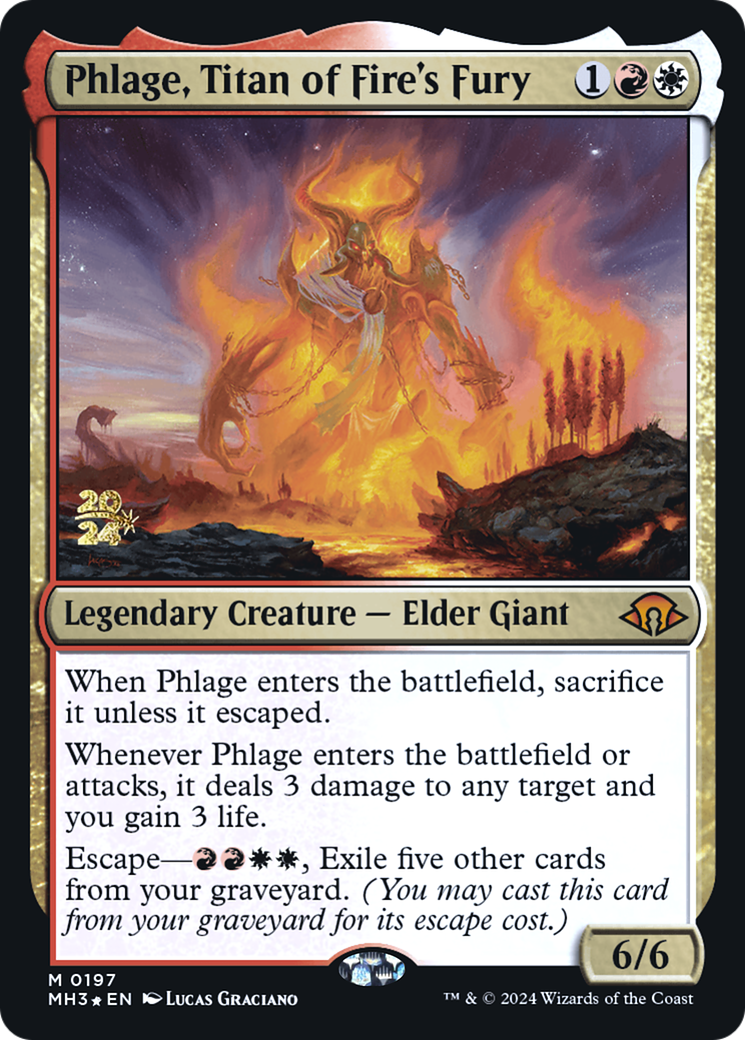 Phlage, Titan of Fire's Fury [Modern Horizons 3 Prerelease Promos]-1