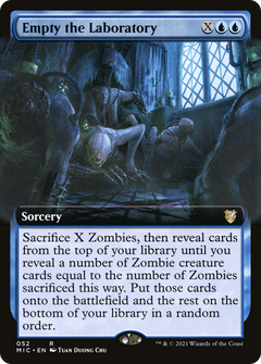 Empty the Laboratory (Extended Art) [Innistrad: Midnight Hunt Commander]-1