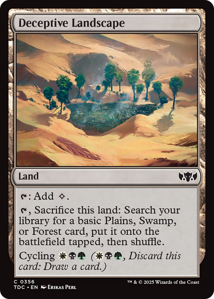 Deceptive Landscape [Tarkir: Dragonstorm Commander]-1
