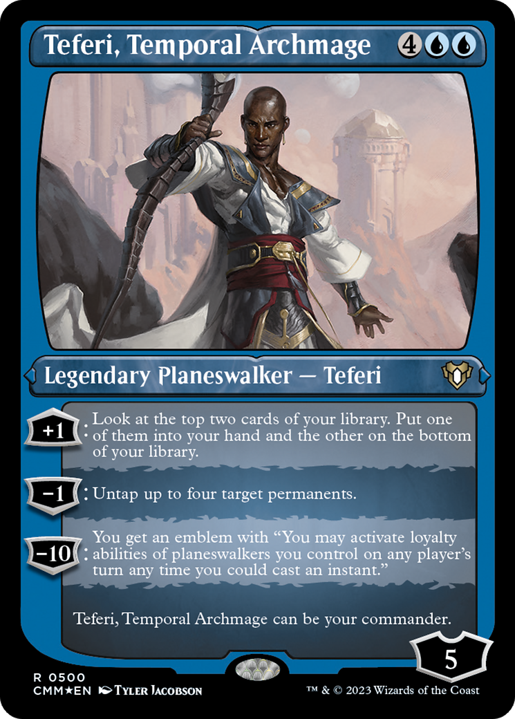 Teferi, Temporal Archmage (CMM-500) - Commander Masters Etched Foil-1