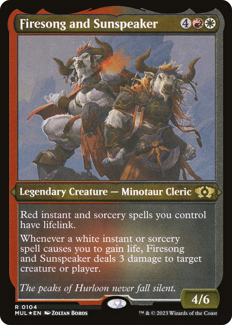 Firesong and Sunspeaker (Foil Etched) [Multiverse Legends]-1
