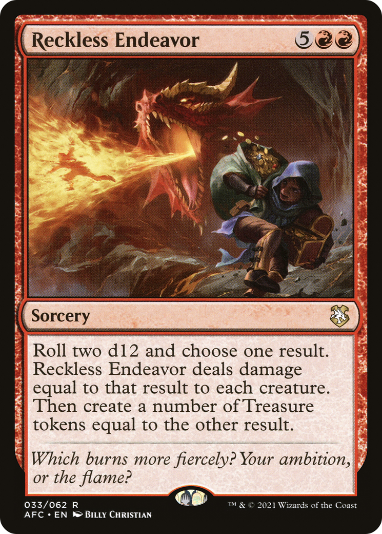 Reckless Endeavor [Dungeons & Dragons: Adventures in the Forgotten Realms Commander]-1