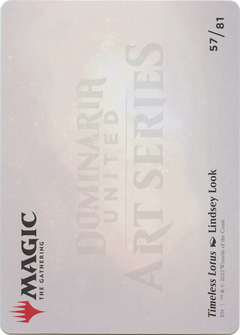 Timeless Lotus // Timeless Lotus (ADMU-057) - Dominaria United Art Series (Borderless) Foil-2