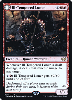 Ill-Tempered Loner // Howlpack Avenger [Innistrad: Crimson Vow Prerelease Promos]-3