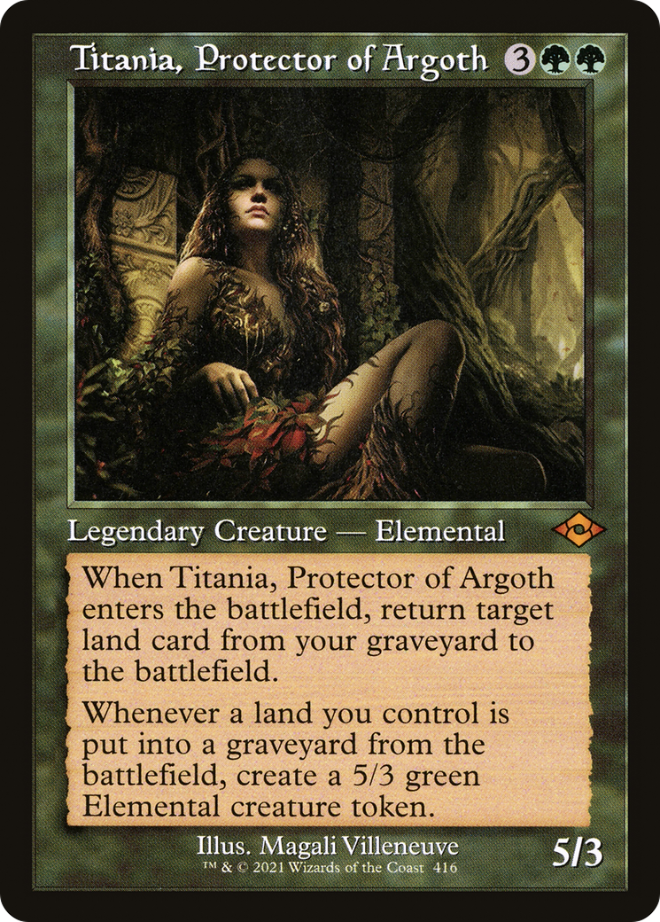 Titania, Protector of Argoth (MH2-416) - Modern Horizons 2 Etched Foil-1