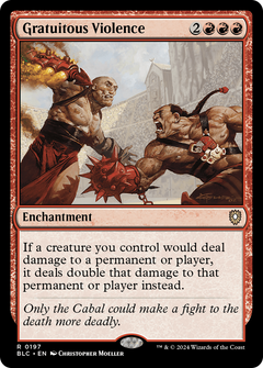Gratuitous Violence [Bloomburrow Commander]-1