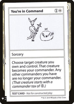 You're in Command [Mystery Booster Playtest Cards]-1