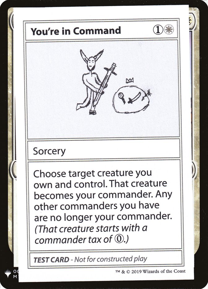 You're in Command [Mystery Booster Playtest Cards]-1