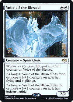 Voice of the Blessed (PRE-044) - Innistrad: Crimson Vow Promos Foil-1