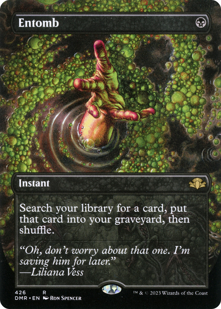 Entomb (Borderless Alternate Art) [Dominaria Remastered]-1