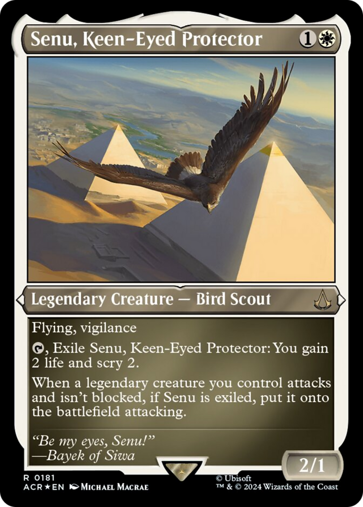 Senu, Keen-Eyed Protector (Foil Etched) [Assassin's Creed]-1