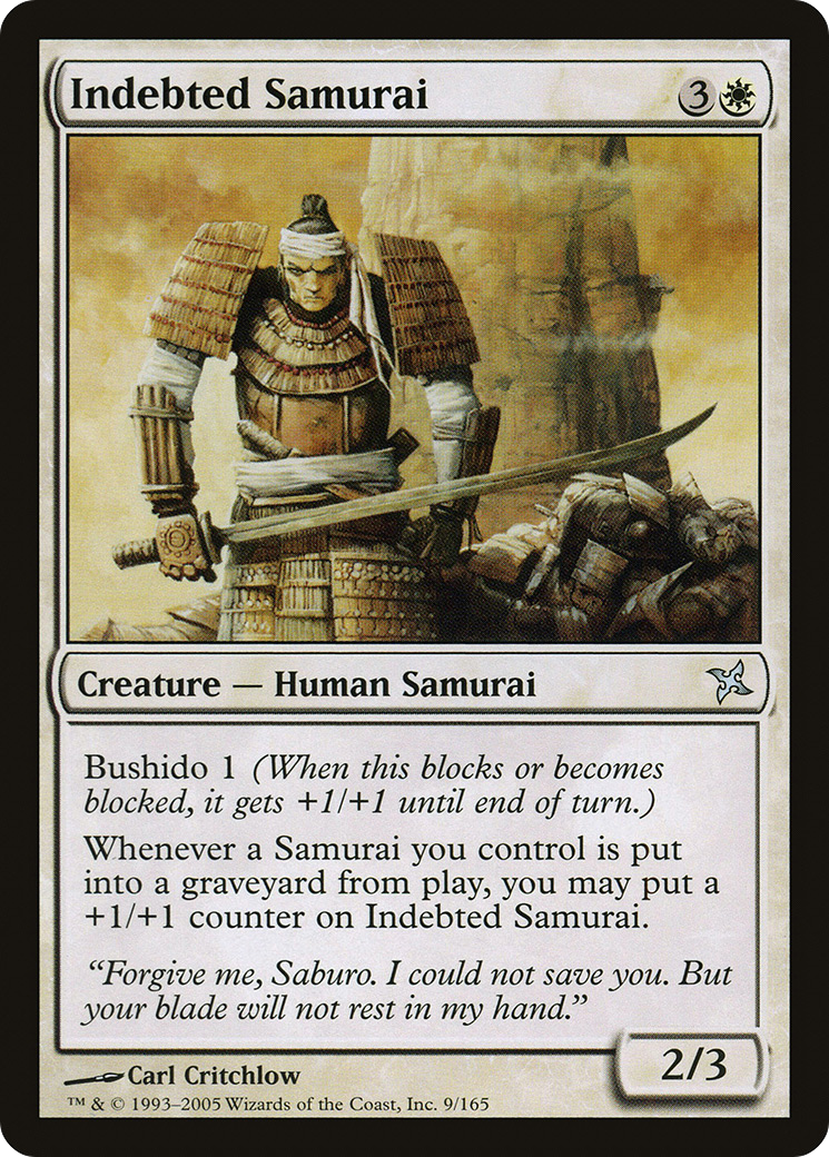 Indebted Samurai [Betrayers of Kamigawa]-1