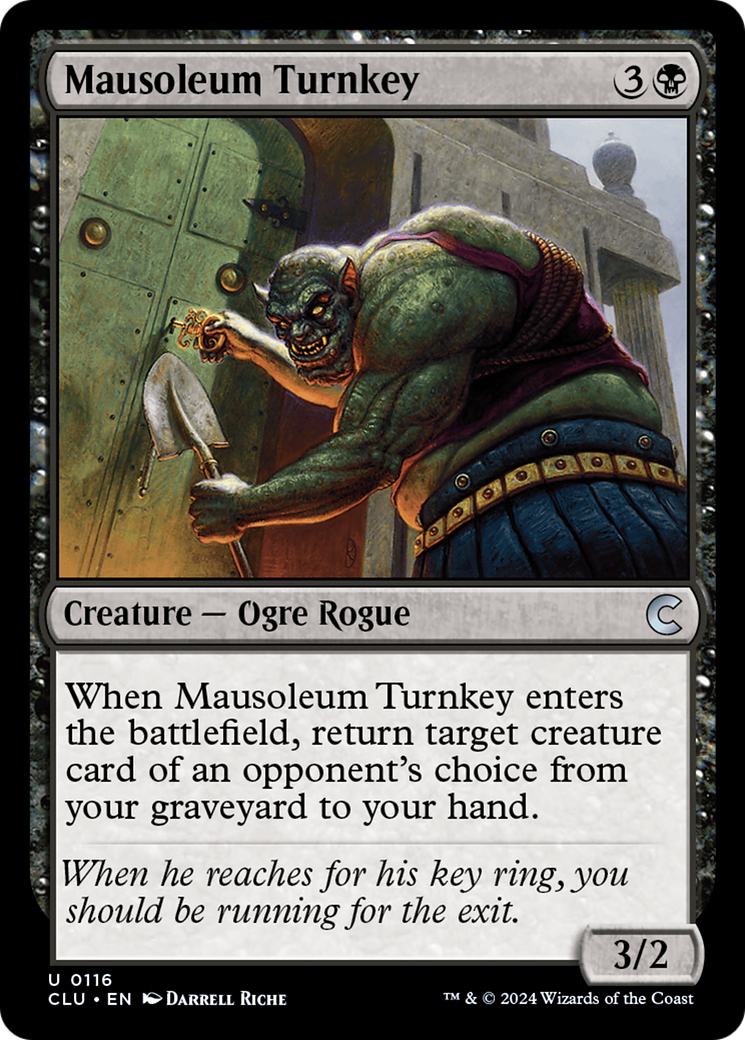 Mausoleum Turnkey [Ravnica: Clue Edition]-1