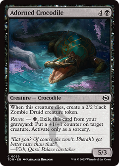 Adorned Crocodile [Tarkir: Dragonstorm]-1
