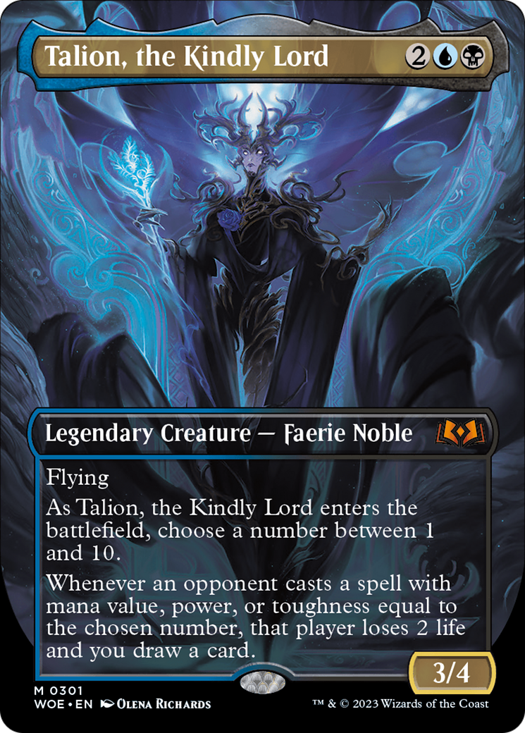 Talion, the Kindly Lord (Borderless Alternate Art) [Wilds of Eldraine]-1