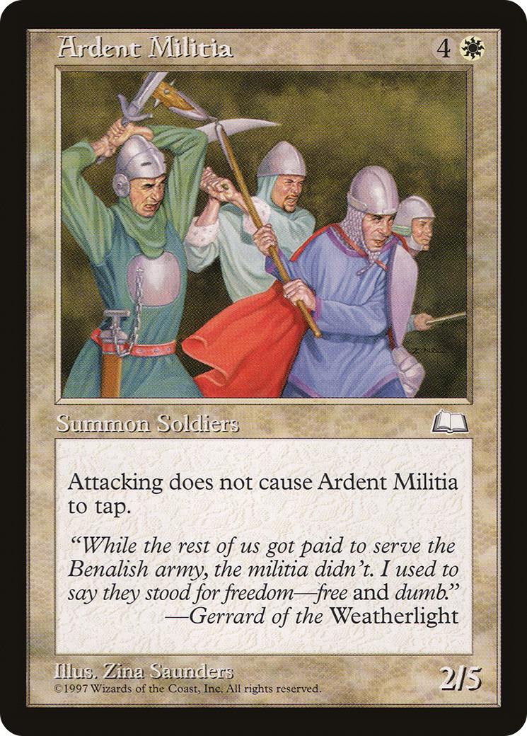 Ardent Militia [Weatherlight]-1