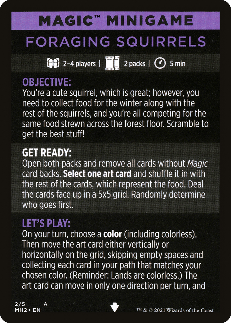 Foraging Squirrels // Foraging Squirrels (cont'd) (MMH2-002) - Modern Horizons 2 Minigames Foil-3