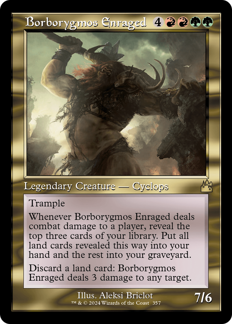 Borborygmos Enraged (Retro Frame) [Ravnica Remastered]-1