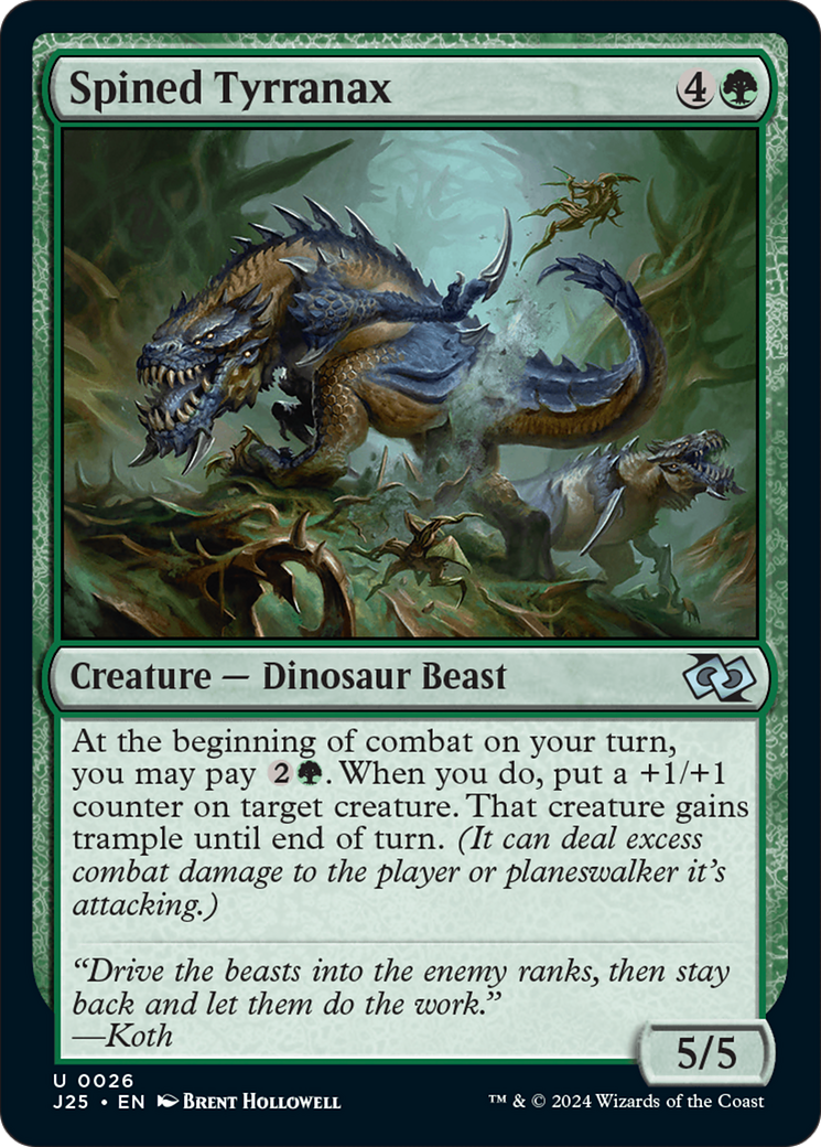 Spined Tyrranax [Foundations Jumpstart]-1