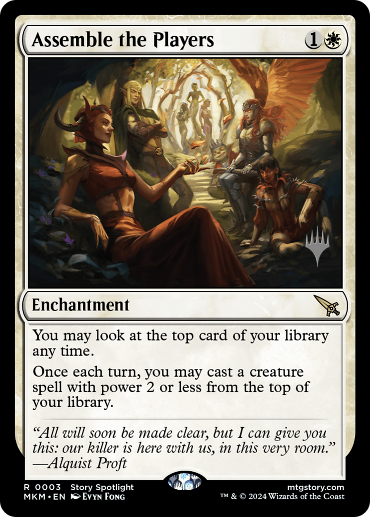 Assemble the Players (Promo Pack) [Murders at Karlov Manor Promos]-1