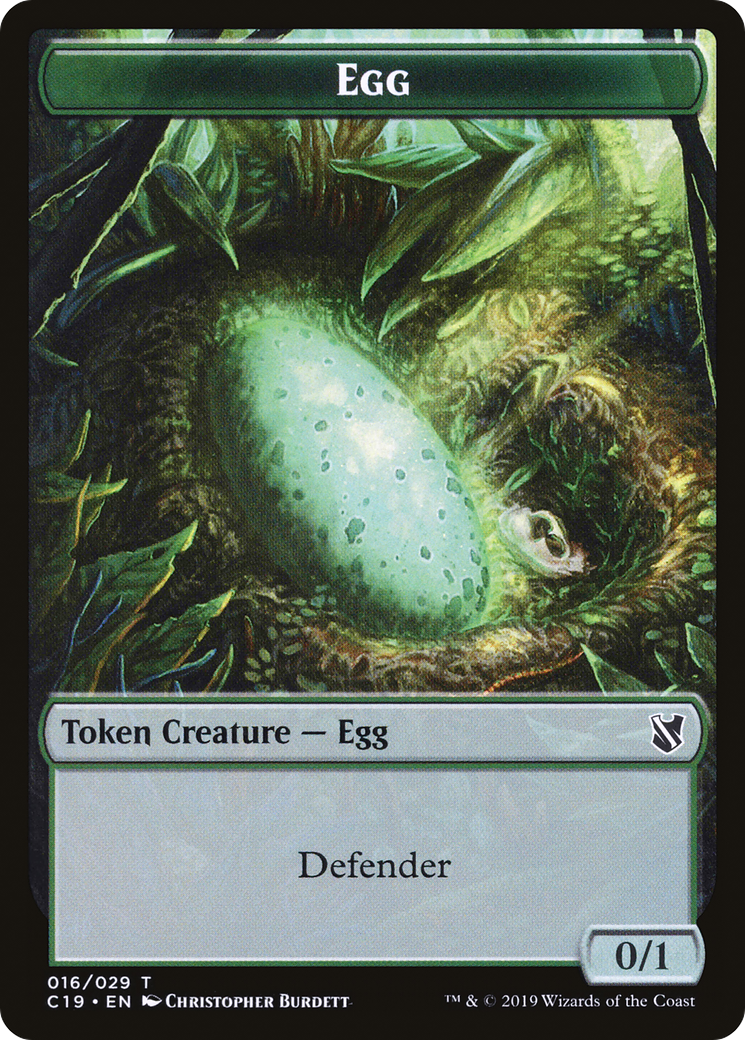 Egg (TC19-016) - Commander 2019 Tokens-1