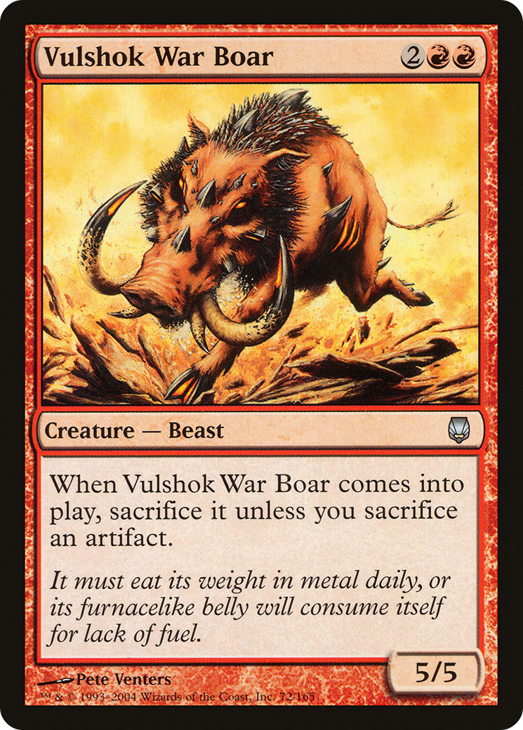 Vulshok War Boar (DST-072) - Darksteel-1