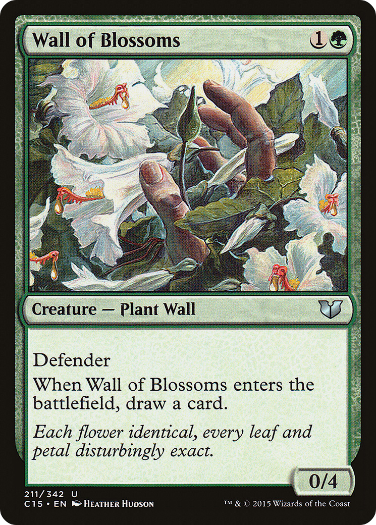 Wall of Blossoms (C15-211) - Commander 2015-1