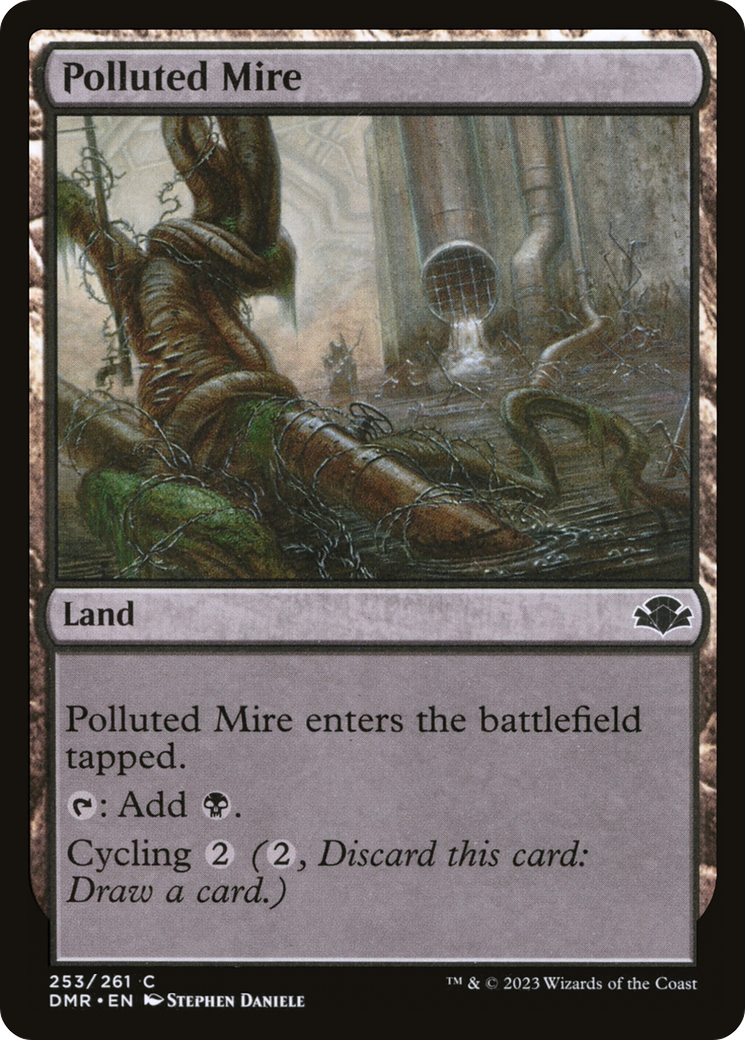 Polluted Mire [Dominaria Remastered]-1